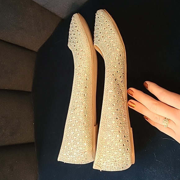 Sparkly Glitter Ballet Flats, Size 11 - Picture 5 of 6